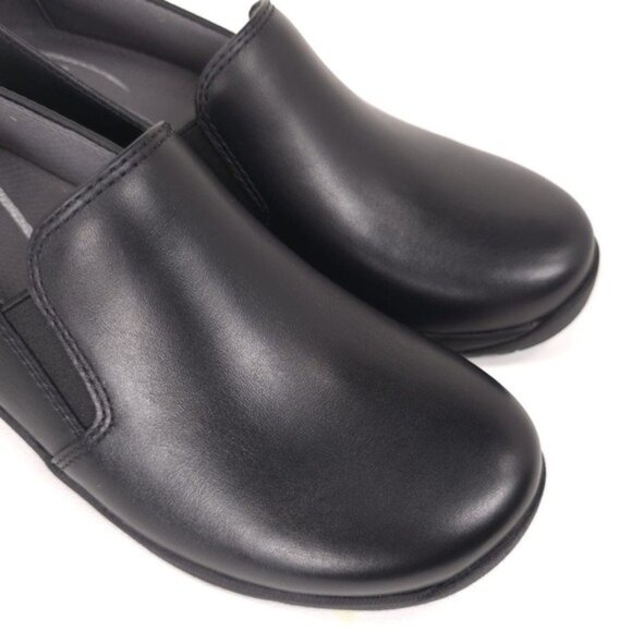 NWB Dansko Women's Nora Slip On Black Leather Loafers Size 38 Black 1956020202 - Picture 5 of 13